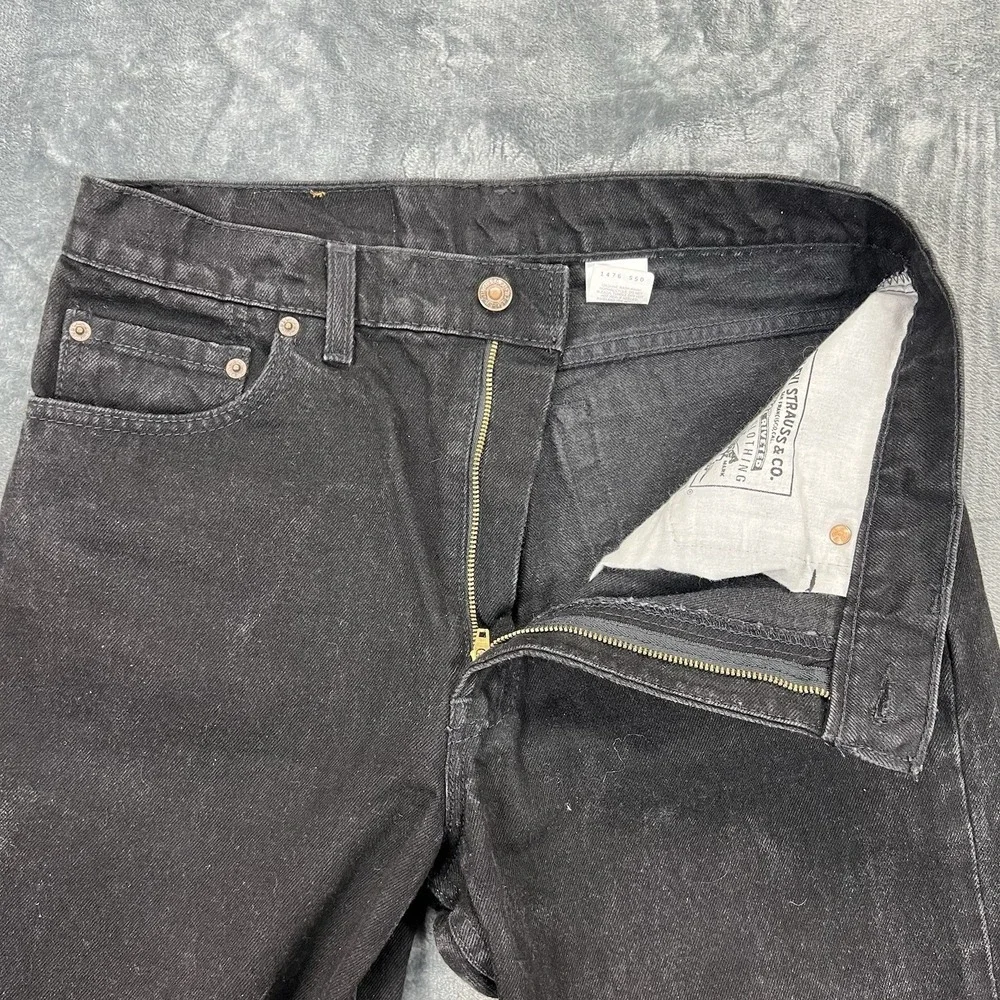 Vintage 1994 Black Levi's 550 Men's Jeans Relaxed Fit 33X32 USA Made 90s EUC Y2K